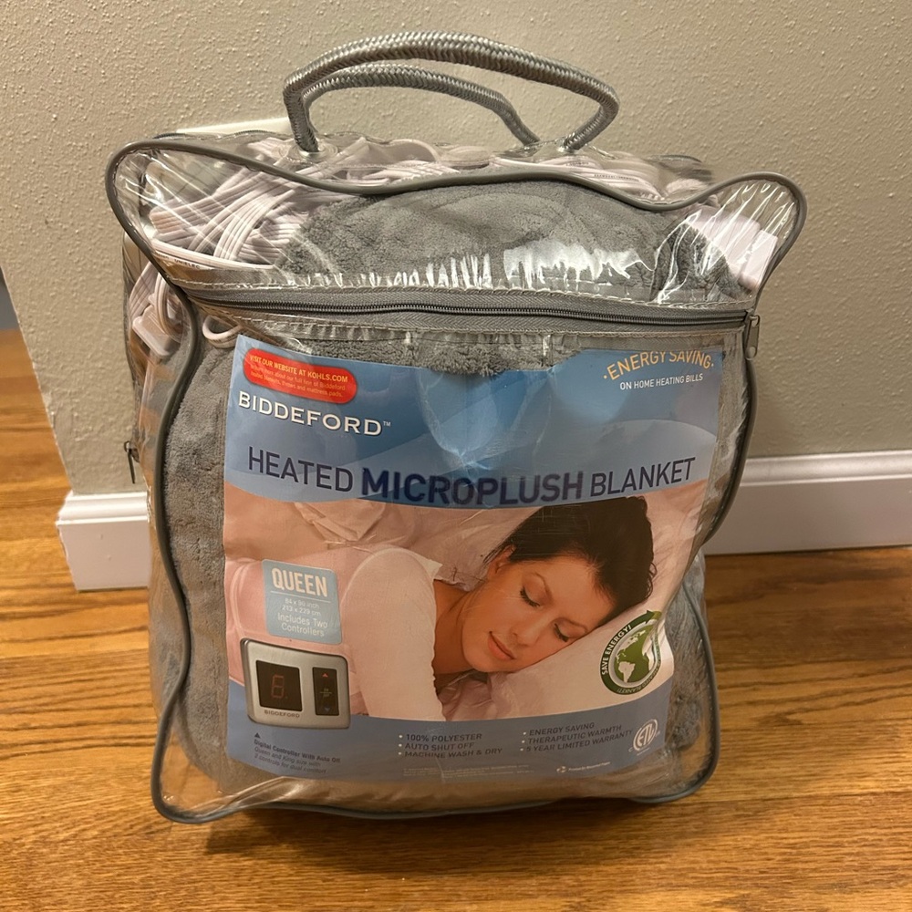 Biddeford queen size heated blanket